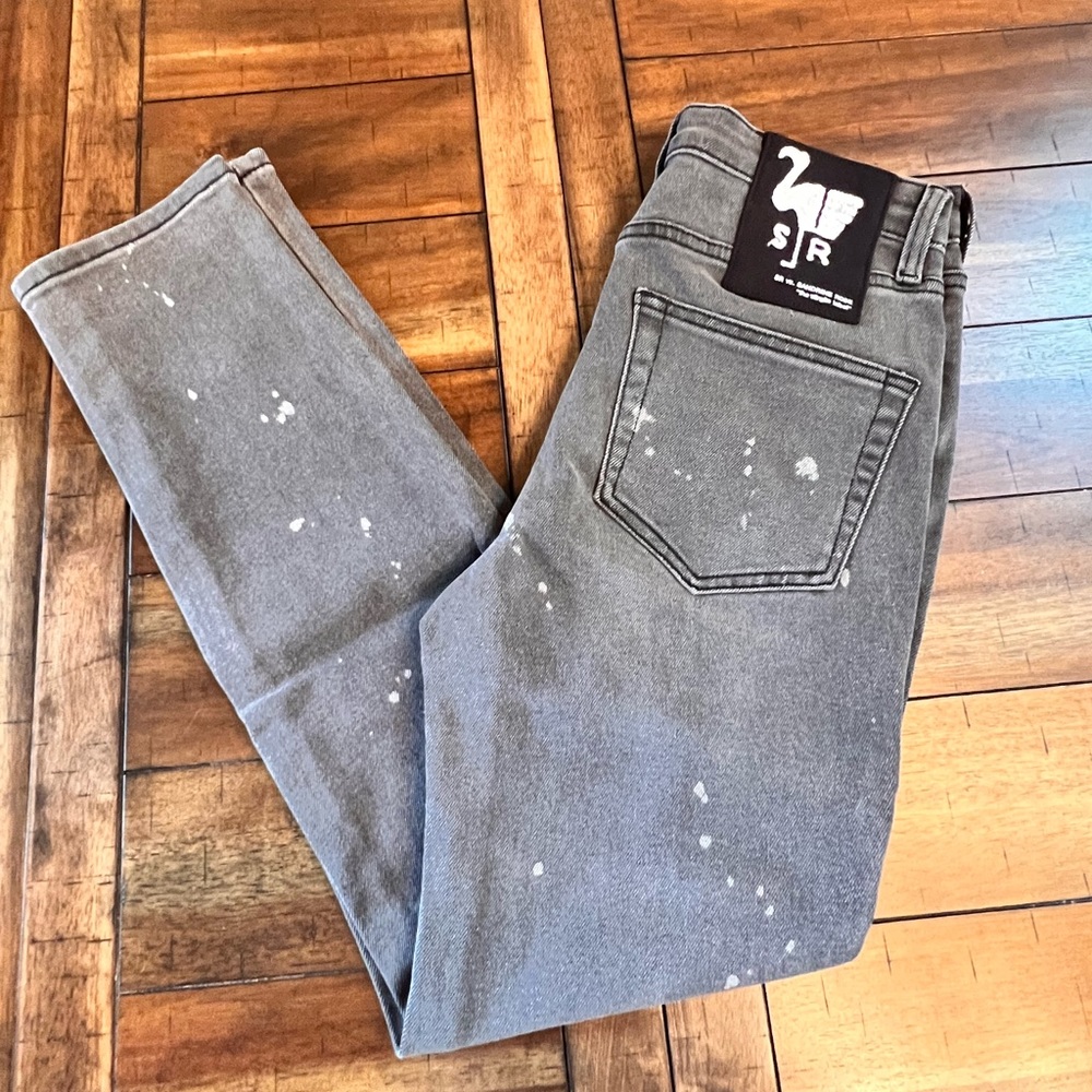 ✨FINAL SALE✨NWT Sandrine Rose x Free People Polka Grey jeans